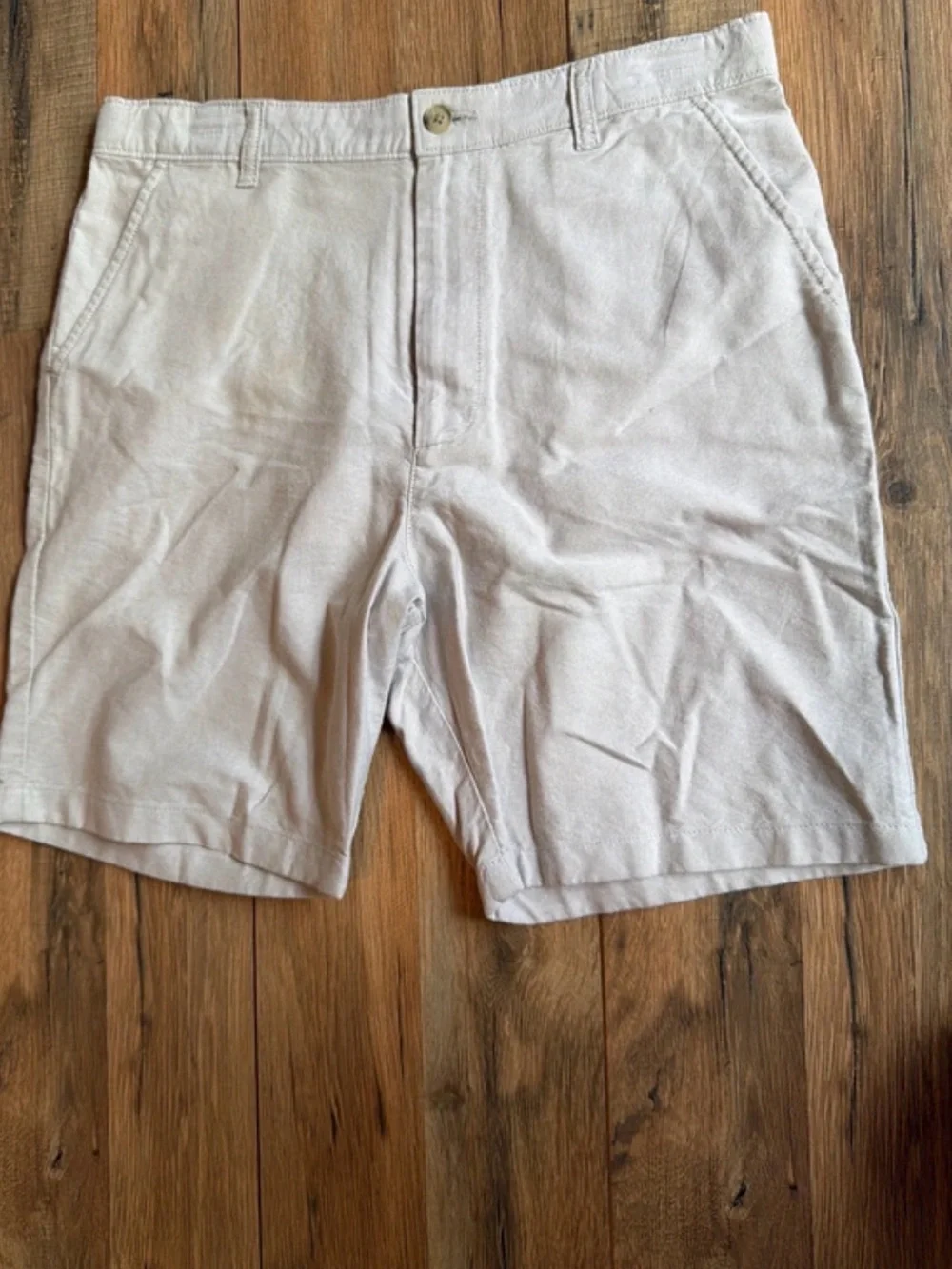 Kids Light Khaki Casual Shorts - Classic Fit
